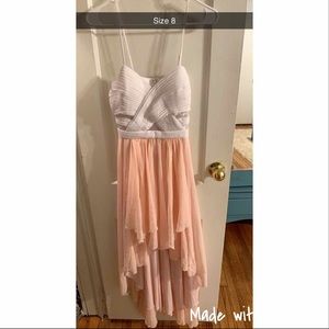 Spaghetti strap high low dress!